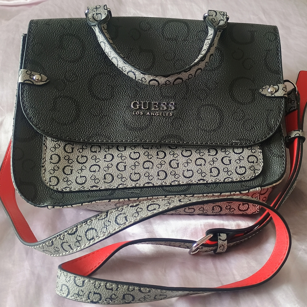 GUESS Black and Gray Women's Bag